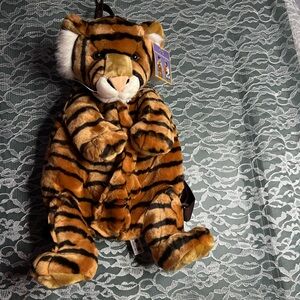 Aurora Vintage Tiger Plush Backpack NWT!